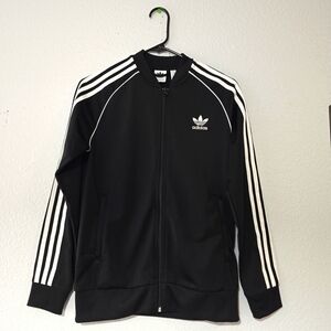 Adidaas Kids Jacket Black And White